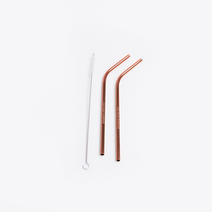 Reusable Straw Set in Copper