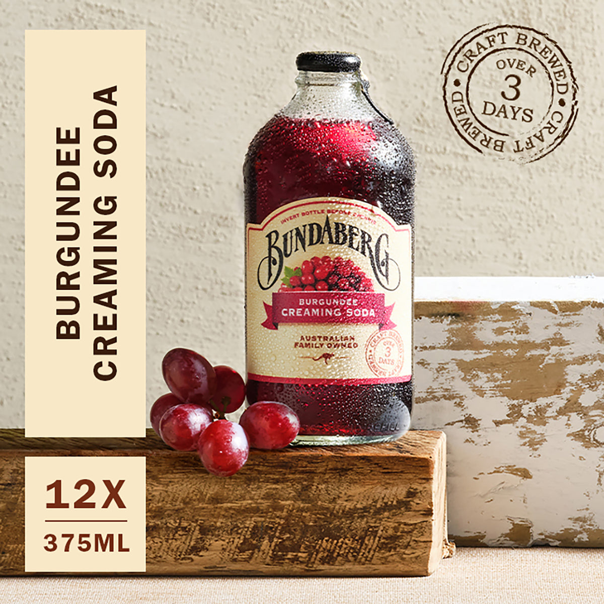Burgundee Creaming Soda 375mL x 12