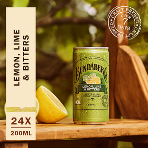 Lemon, Lime & Bitters Mini Cans 200mL x 24