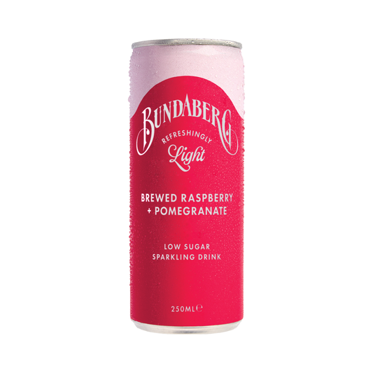 Refreshingly Light Brewed Raspberry + Pomegranate 250mL x 24