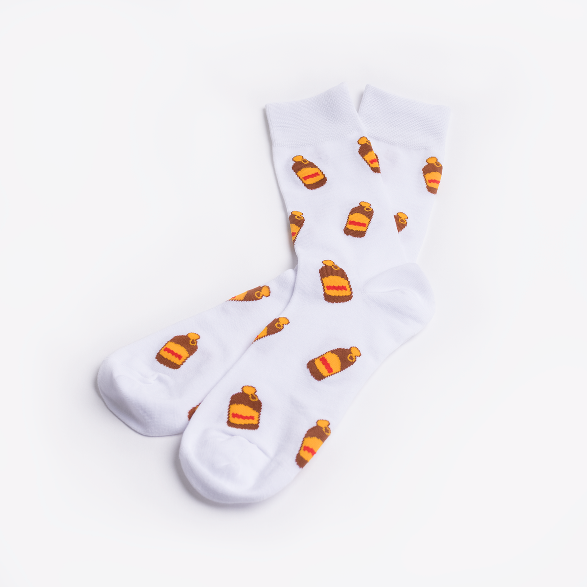 Ginger Beer Socks in White