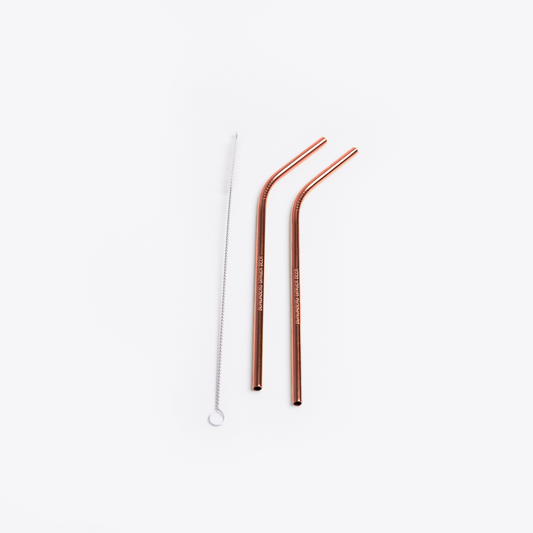Reusable Straw Set in Copper